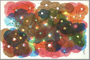 Bild 1 von WV-Nr: 2015-14''Blütenzauber' 2015, 40 x 60 cm, Acryl auf Leinwand