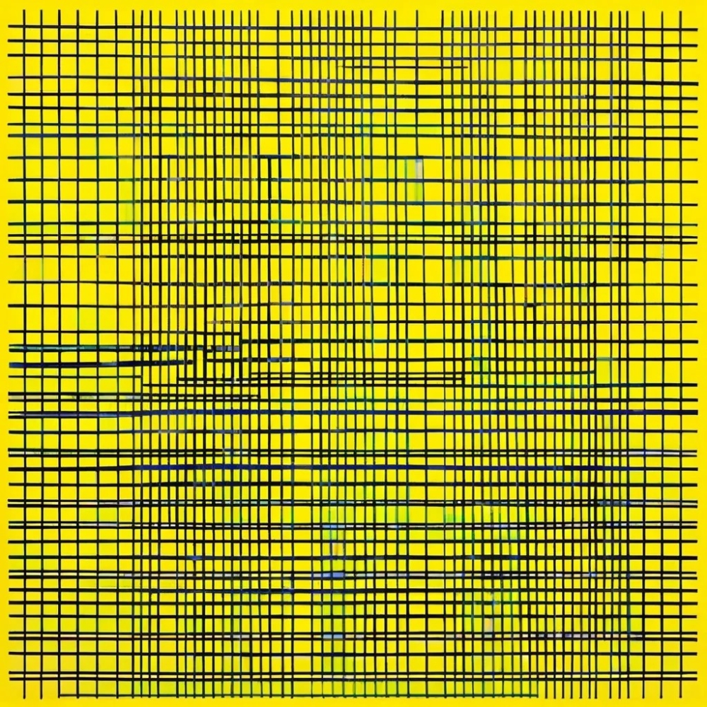 Bild 1 von Geometrie-  Bauhaus - Abstrakt - M39  / (Größe) 80x80 cm 2 cm Leinwand gespiegelt