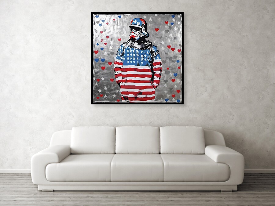 Bild 1 von We need love  USA 02 - Hommage Banksy by Felix von Altersheim