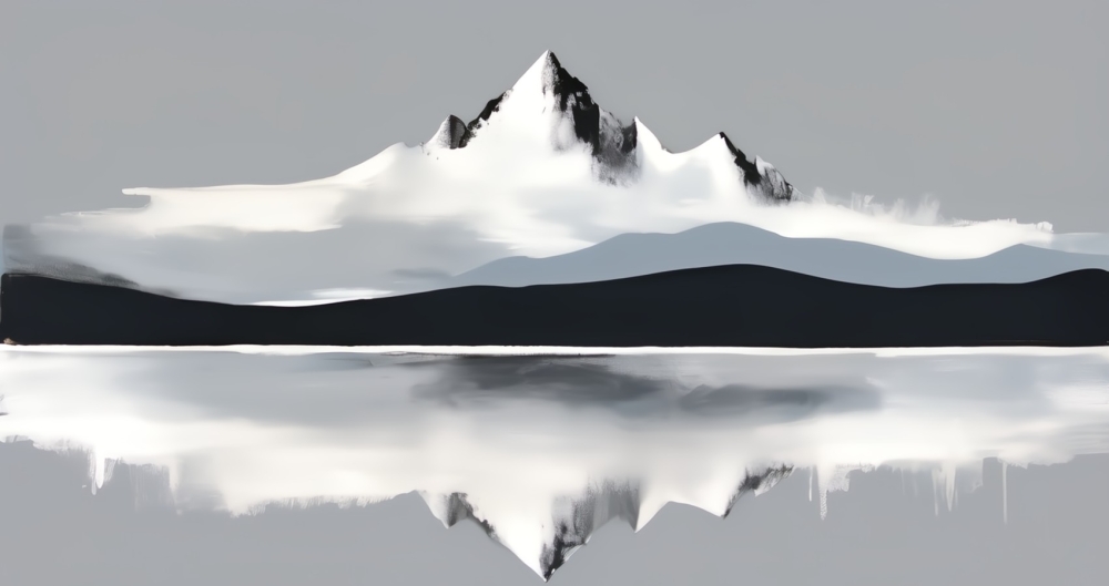 Bild 1 von Mont Blanc Malerische Berglandschaft - Spiegelung 04 by Team W 32