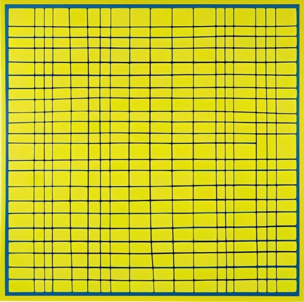 Bild 1 von Geometrie-  Bauhaus - Abstrakt - M35  / (Größe) 80x80 cm 2 cm Leinwand gespiegelt