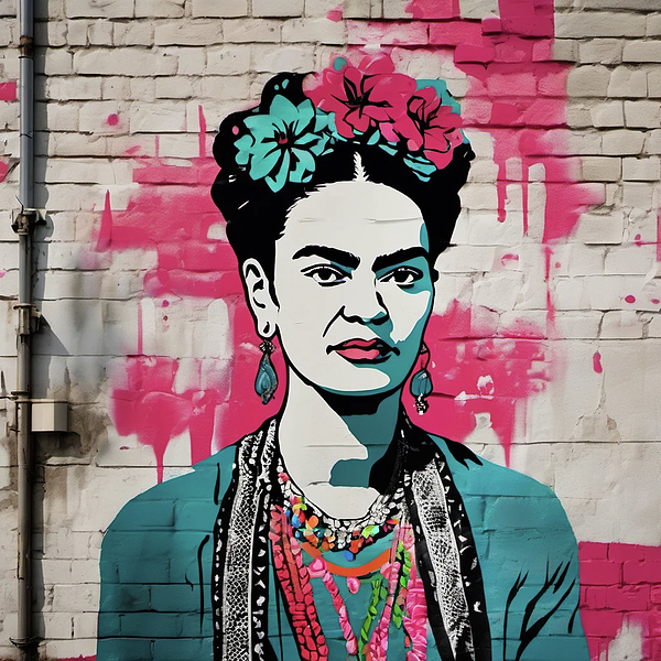 Bild 1 von Hommage an Frida Kahlo Street Art 02 -  Fotografie by Paffy