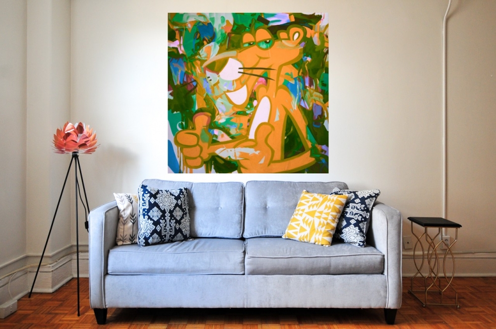 Bild 1 von Motiv Pink Panther Orange Original by Felix von Altersheim