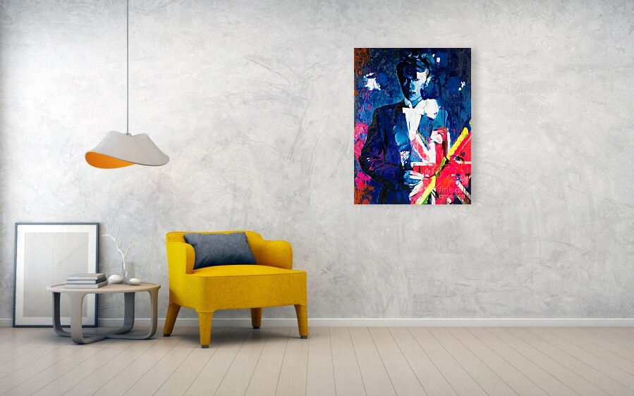 Bild 1 von Motiv David Bowie the Duke Flag blau by Felix von Altersheim