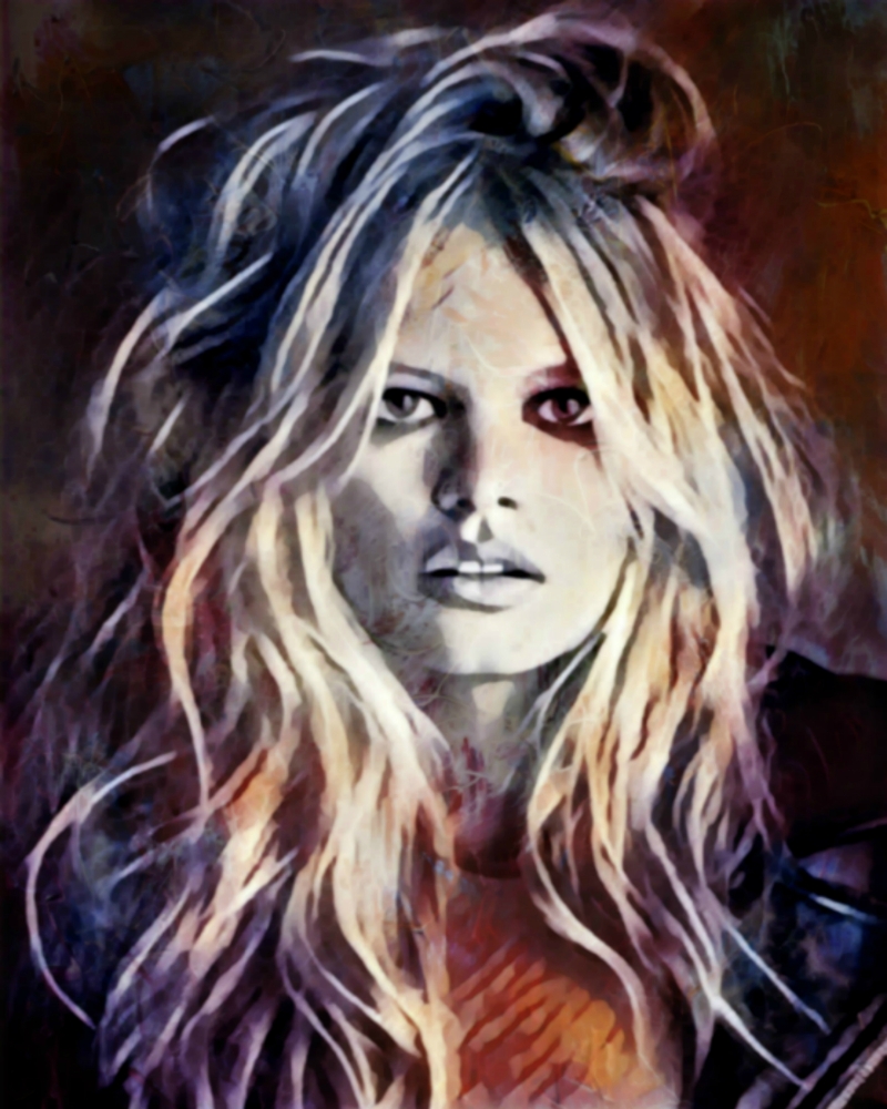 Bild 1 von Hommage Brigitte Bardot Sexy Vamp XXL Format 120 cm x 150 cm Leinwand