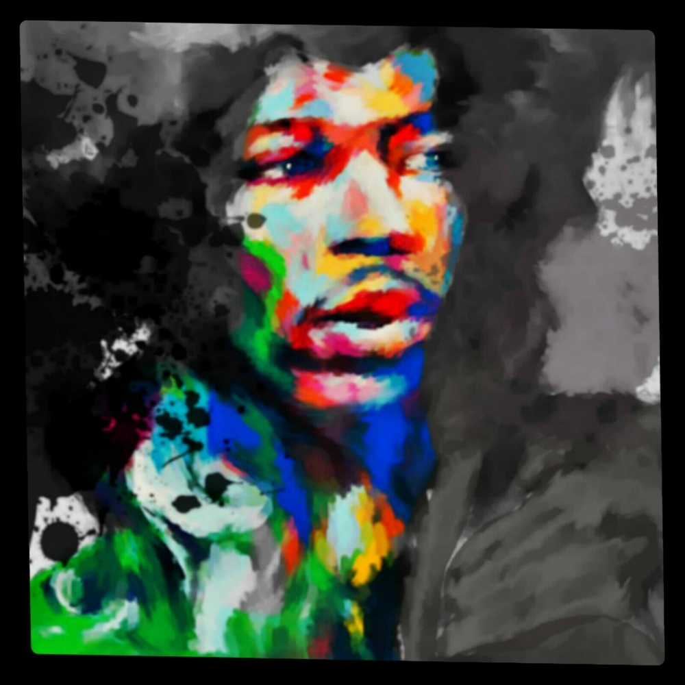 Bild 1 von Motiv Jimi Hendrix Blurred Game - Frame by Felix von Altersheim