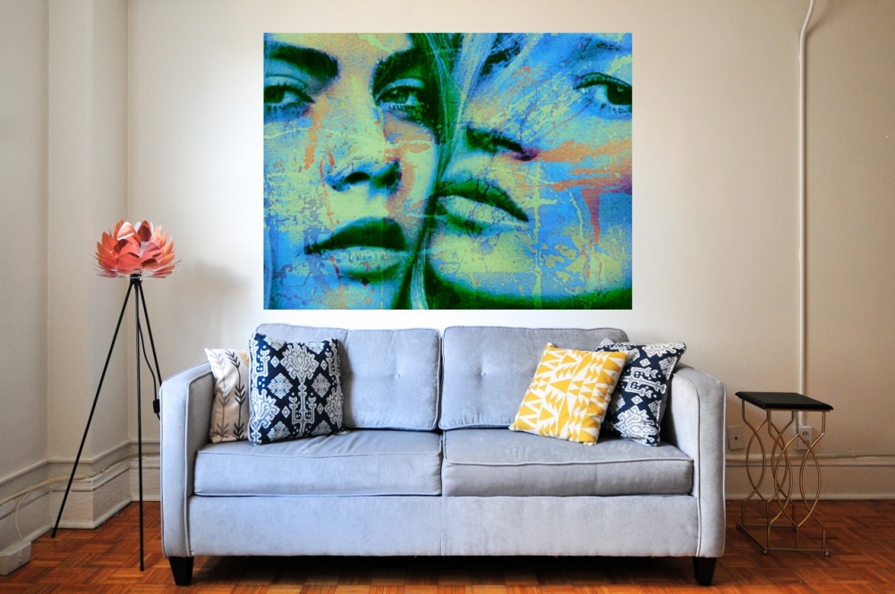 Bild 1 von Motiv Kate Moss vs. Cara Blue Splash by Felix von Altersheim