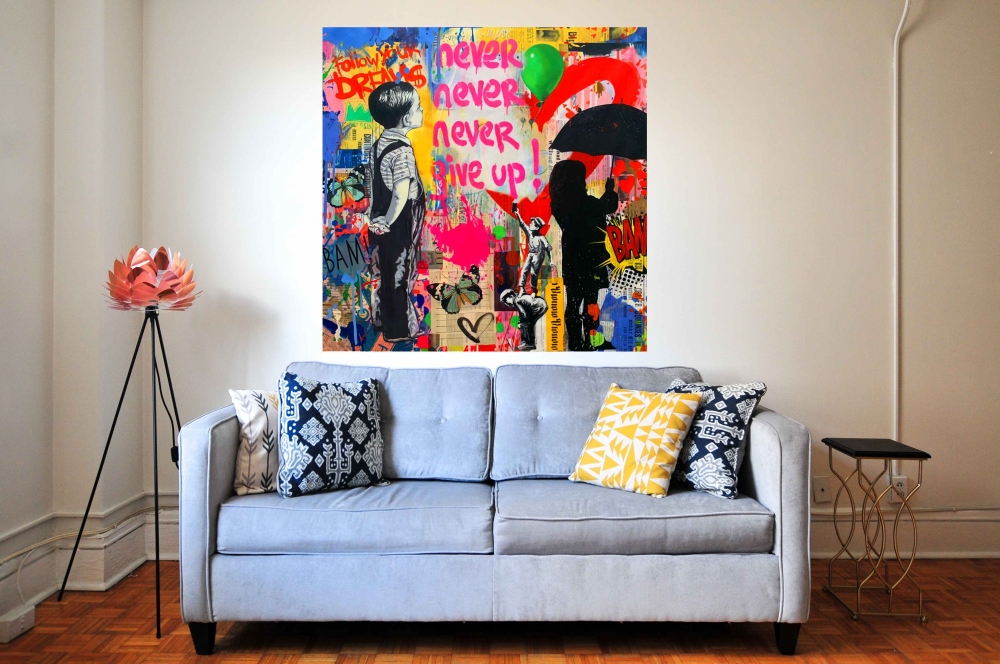 Bild 1 von Never give up Banksy Hommage Ultra HD by Felix von Altersheim