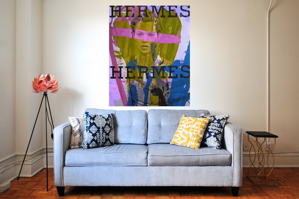 Bild 1 von Motiv Hermes Kate Moss - Plakativ Fashion  by Felix von Altersheim