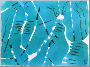 Bild 1 von WV-Nr: 2020-24''Pflanzliches'' 2020, 30 x 40 cm, Acryl auf Leinwand