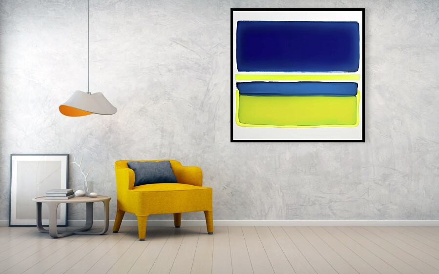 Bild 1 von Moderne Farbfeldmalerei Neon Farben M 104 by Team W 32