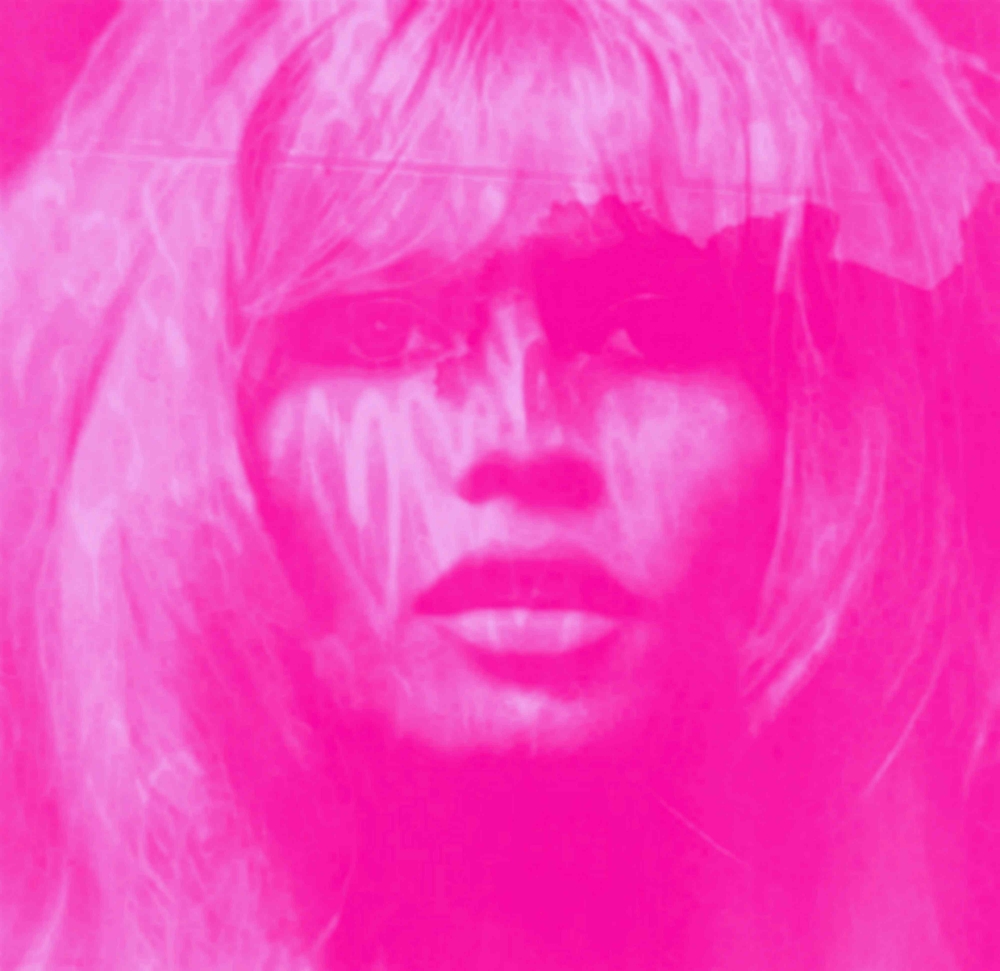 Bild 1 von Hommage Brigitte Bardot Neon Pink - 60x60 cm Besonderheit: 5 cm dicker Galeriekeilrahm