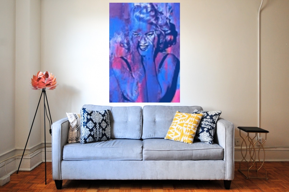 Bild 1 von Motiv Madonna Dirty Smile -Blue - Pink  by Felix von Altersheim