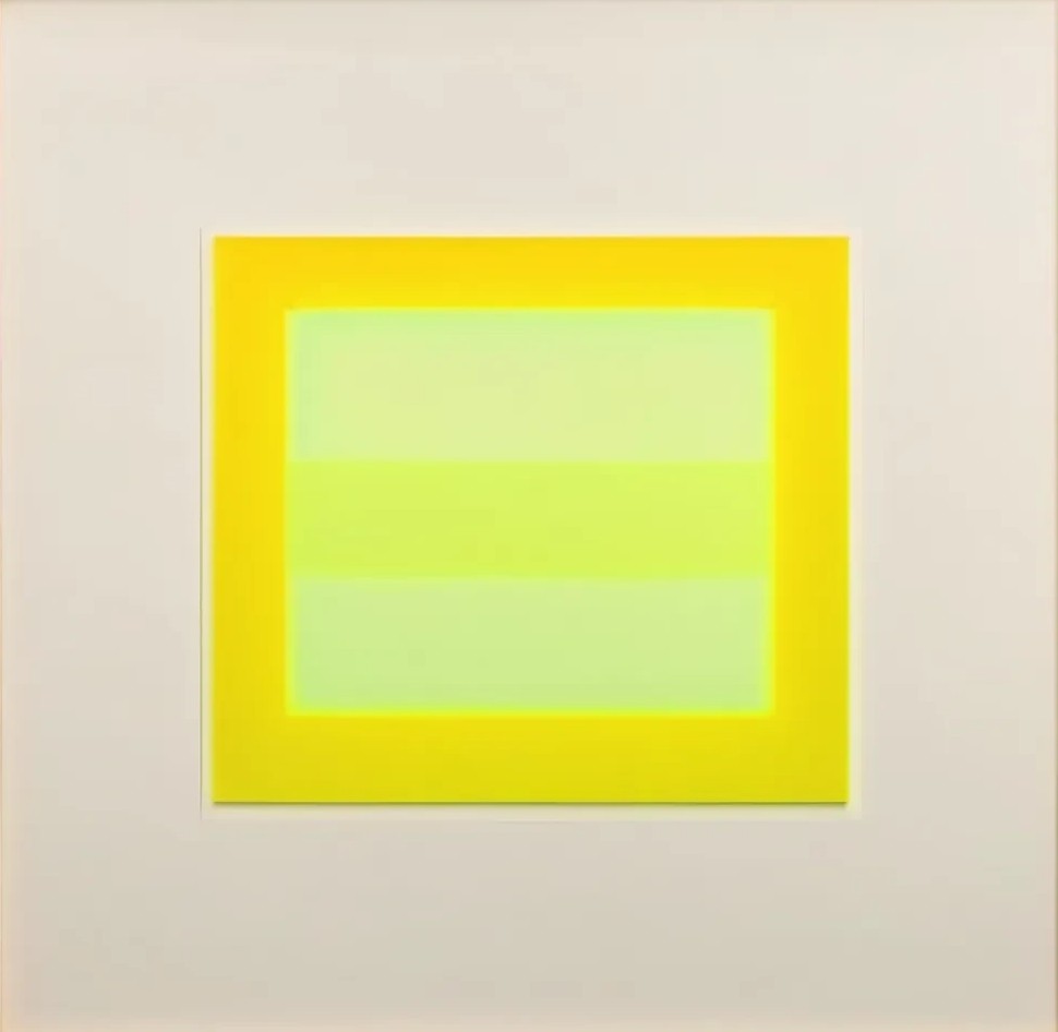 Bild 1 von Geometrie-  Bauhaus - Abstrakt - M59  / (Größe) 80x80 cm 2 cm Leinwand gespiegelt