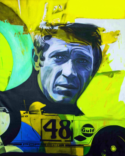 Bild 1 von Motiv Steve McQueen Plakativ Fashion - Neon Gelb by Felix von Altersheim