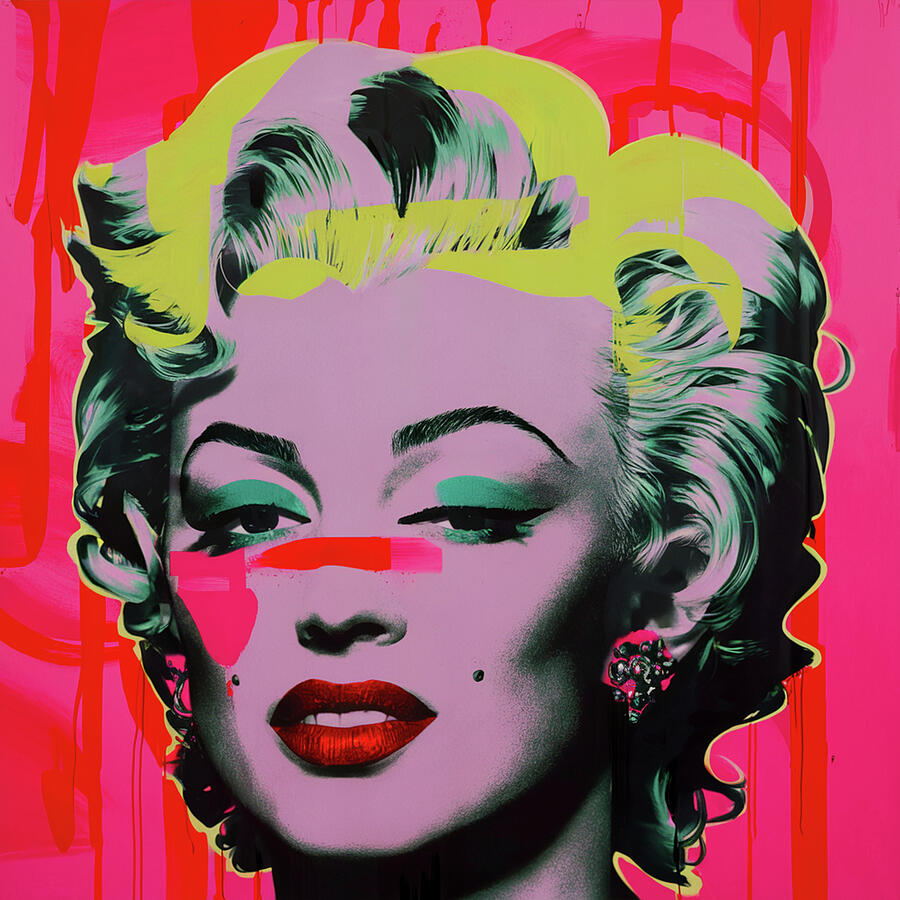 Bild 1 von Hommage Marilyn Monroe - Neon Pink 01 by Felix von Altersheim