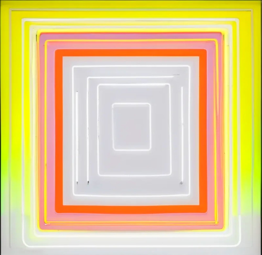 Bild 1 von Geometrie-  Bauhaus - Abstrakt - M41  / (Größe) 40x40 cm 2 cm Leinwand gespiegelt