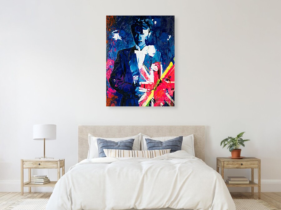 Bild 1 von Motiv David Bowie the Duke Flag blau by Felix von Altersheim