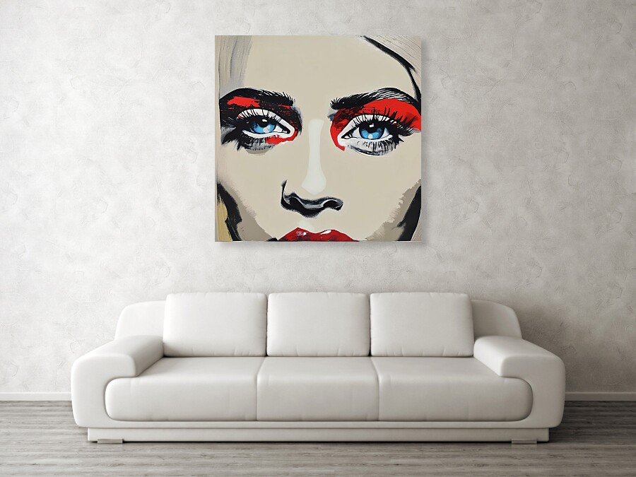 Bild 1 von Love u blue eyes - Pop Art Girl  by Felix von Altersheim