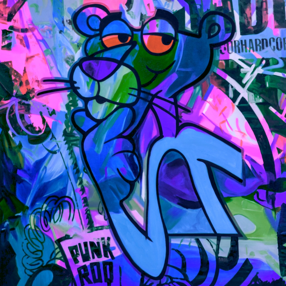 Bild 1 von Motiv Paulchen Panther Punk Rod - Blue by Felix von Altersheim