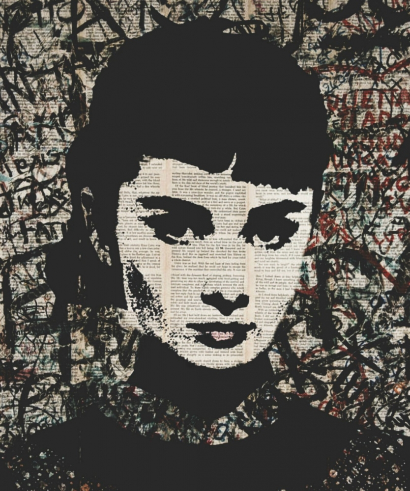 Bild 1 von Motiv Audrey Hepburn - Typografie Collage  by Felix von Altersheim