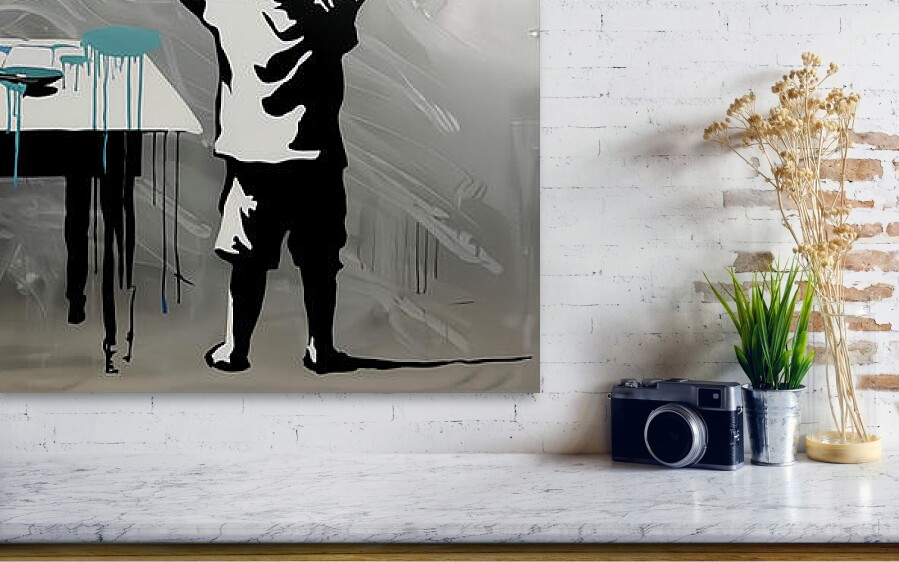 Bild 1 von Bon Appetit - Banksy Hommage Silber Edition by Felix von Altersheim
