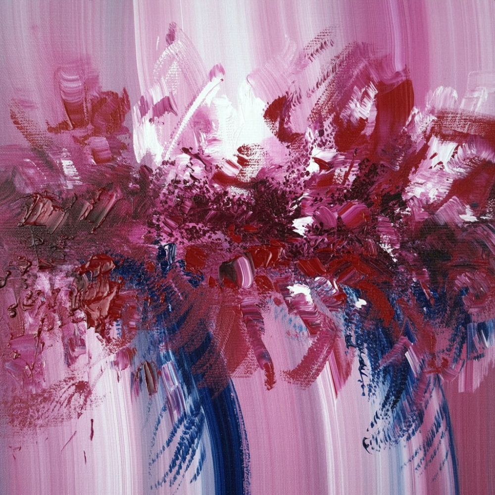 Bild 1 von Expressionismus - Abstrakt - 02  / (Größe) 120x120 cm 2 cm Leinwand gespiegelt