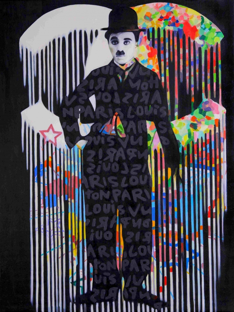 Bild 1 von Einzelstück! Hommage an  Charlie Chaplin likes Fashion 120x150 cm