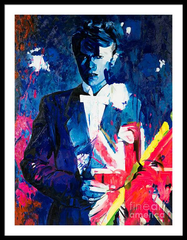 Bild 1 von Motiv David Bowie the Duke Flag blau by Felix von Altersheim