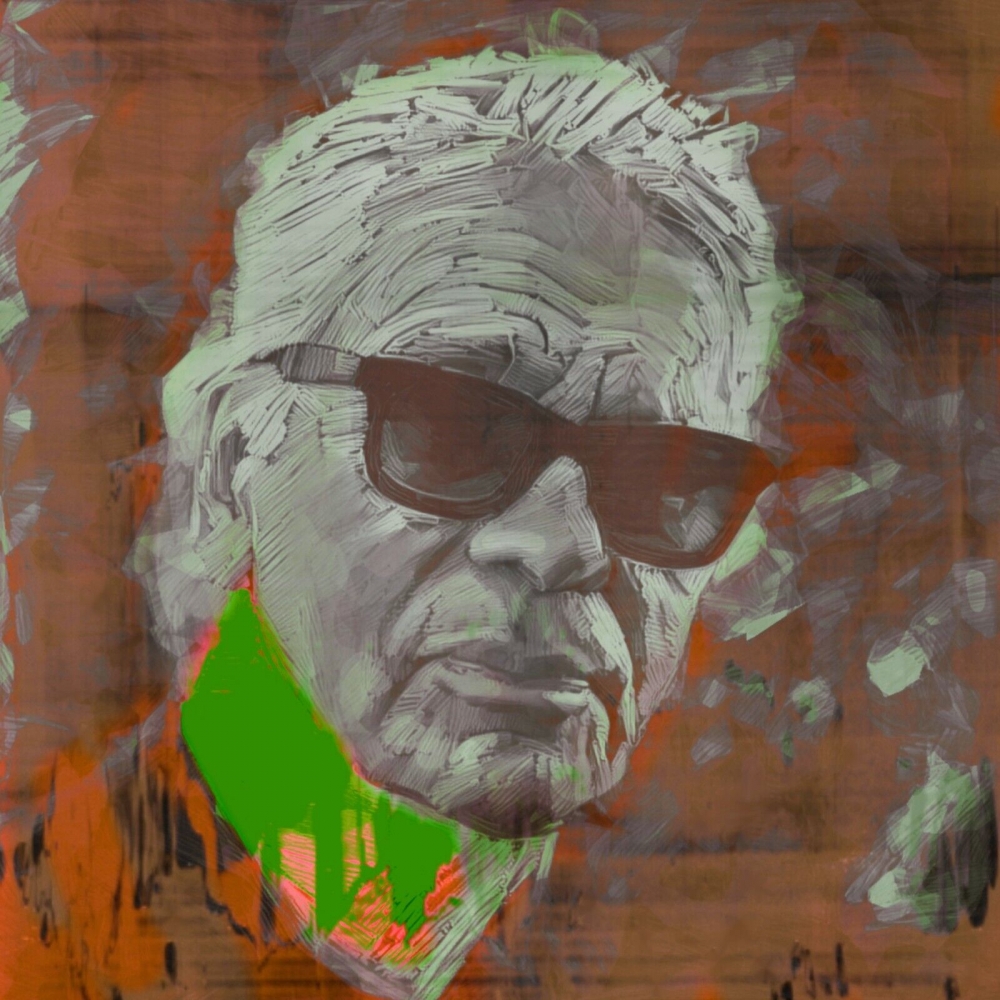 Bild 1 von Hommage Karl Lagerfeld - Edding Art Browm Part 2  by Felix von Altersheim