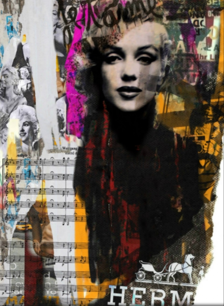 Bild 1 von Motiv Marilyn Monroe vs. Mozart - Collage by Felix von Altersheim