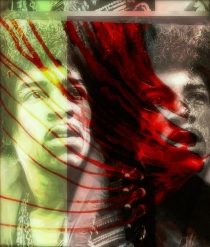 Bild 1 von Motiv Jimi Hendrix Double - Film Collage by Felix von Altersheim