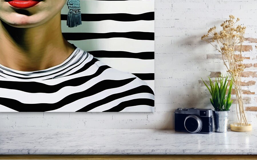 Bild 1 von Hommage Frida Kahlo Zebra 90 cm x 90 cm Leinwand
