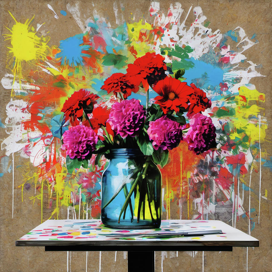 Bild 1 von Flower 02 - Street Art -  by Felix von Altersheim