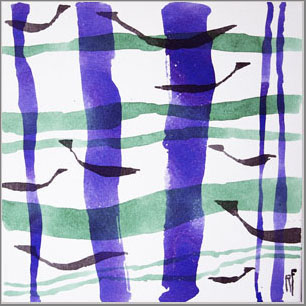 Bild 1 von WV-Nr: 2018-01 ''Im Wasser'' 2018, 30 x 30 cm, Acryl auf Leinwand