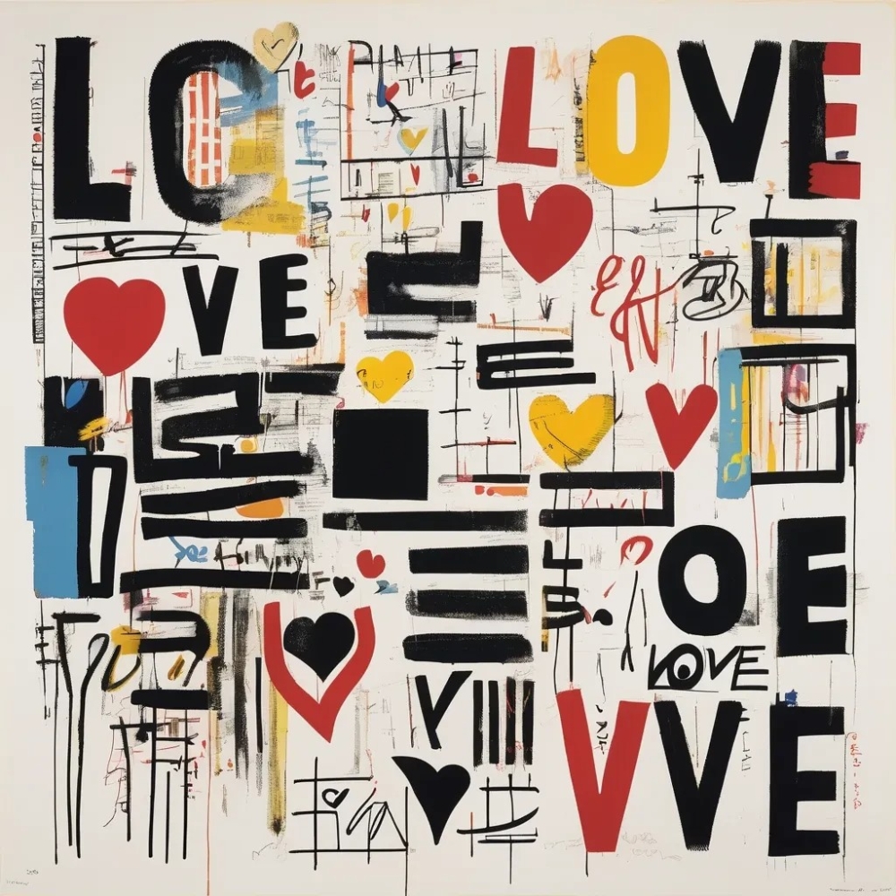 Bild 1 von Typografie Love Neon Expressionismus Feb 05 by ABC Artist