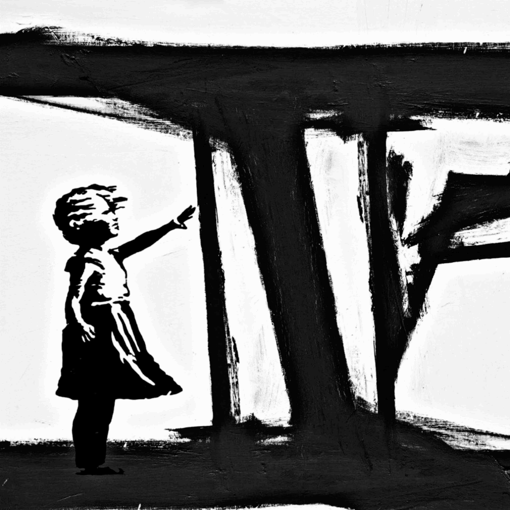 Bild 1 von Motiv Girl with Balloon Abstrakt - Black & White by Felix von Altersheim