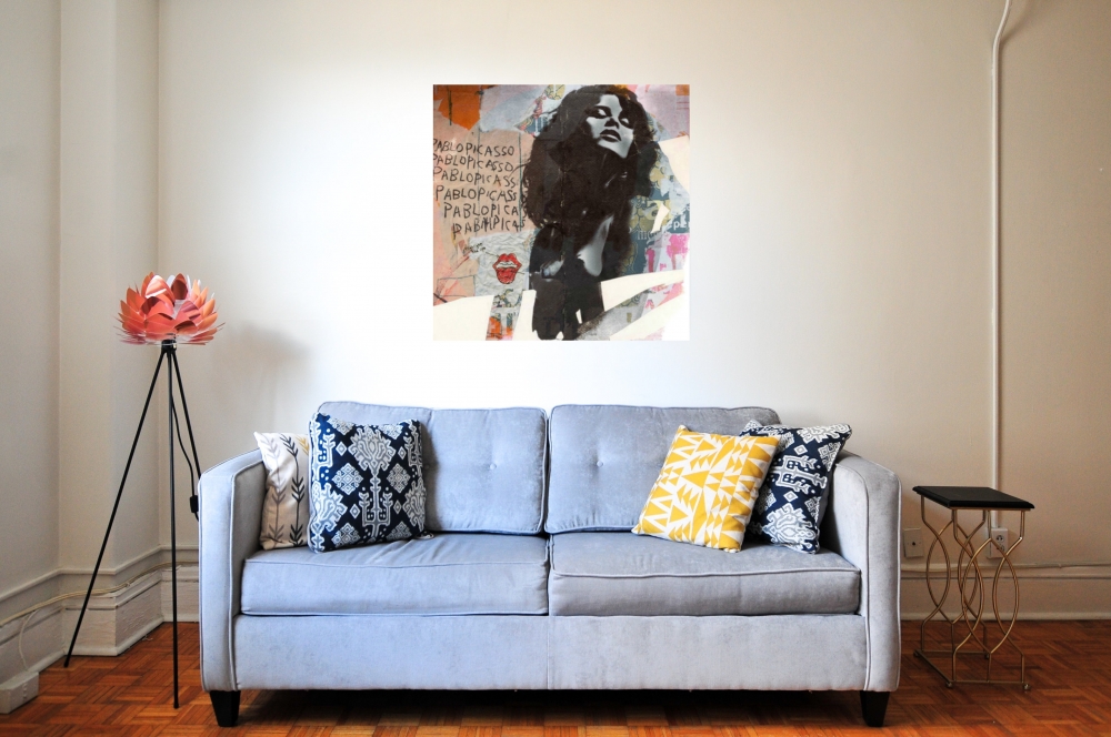 Bild 1 von Motiv Uschi Obermaier Kommune 1 - Collage by Felix von Altersheim