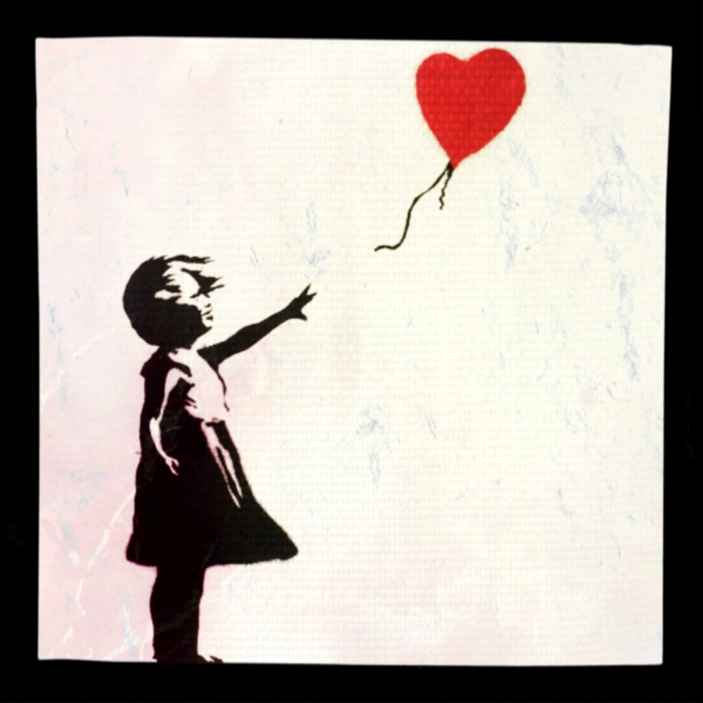 Bild 1 von Hommage Banksy Hommage Girl with Balloon 90 cm x 90 cm Leinwand