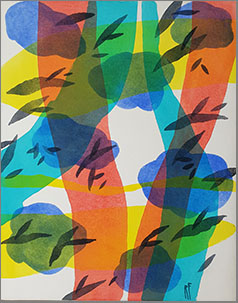 Bild 1 von WV-Nr: 2016-13 ''Transit'' 2016, 40 x 50 cm, Acryl auf Leinwand