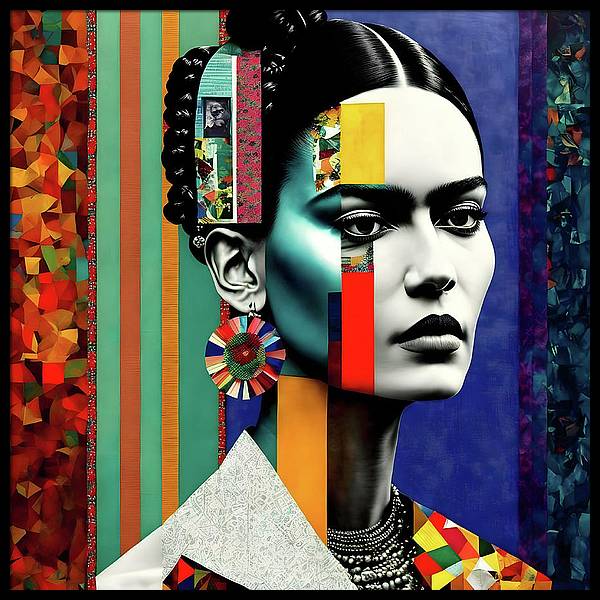Bild 1 von Motiv Frida Kahlo - Urban Collage - by Felix von Altersheim