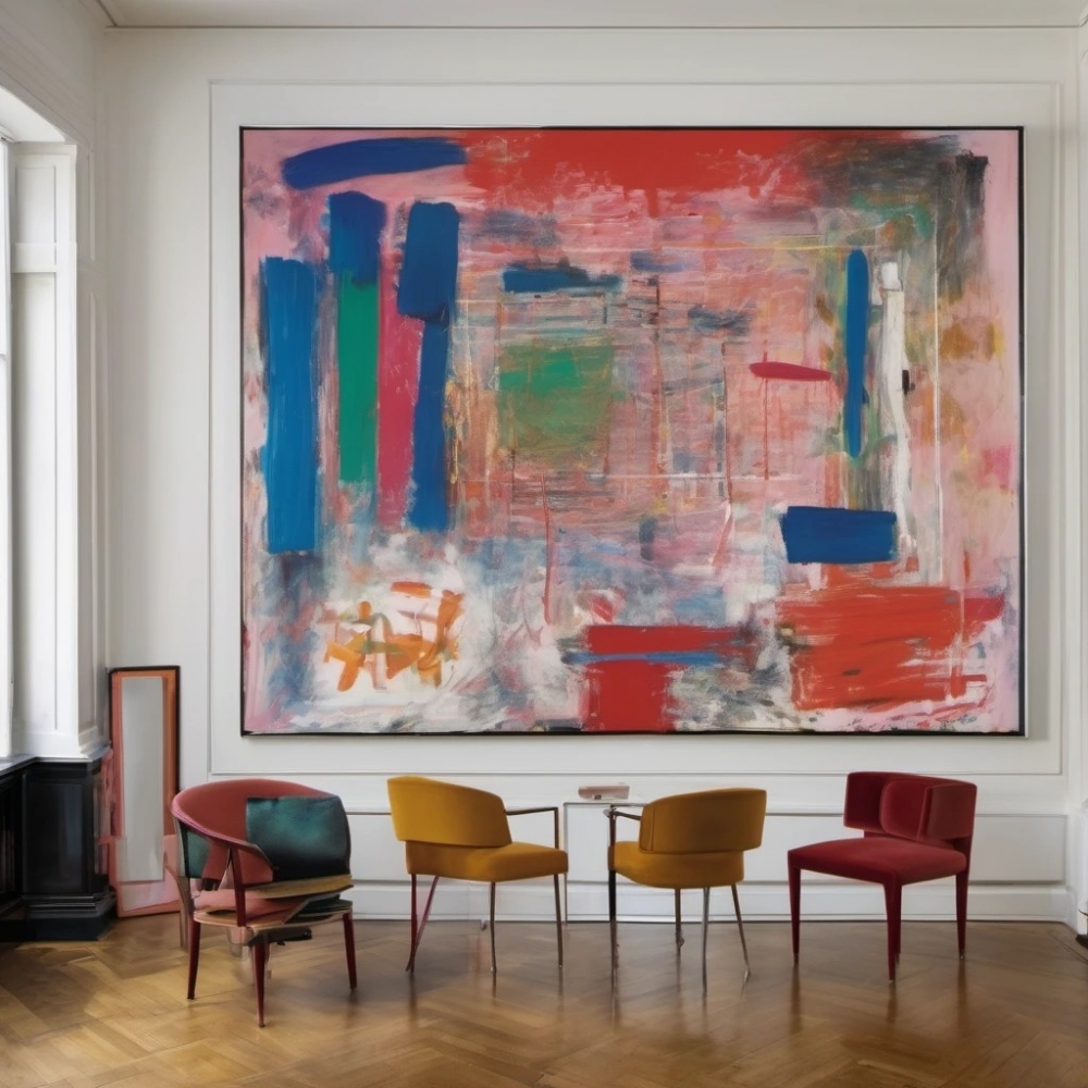 Bild 1 von Premium - XXL Galerie Rahmen - Naive Expressionismus Abstrakt by Felix von Altersheim