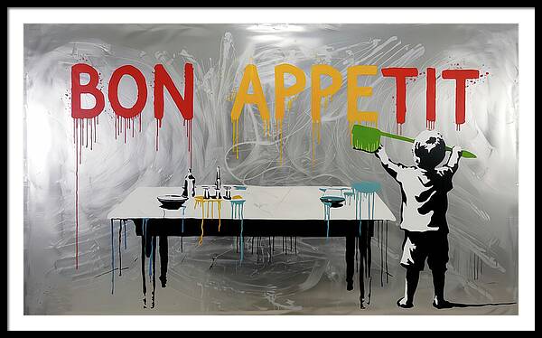 Bild 1 von Bon Appetit - Banksy Hommage Silber Edition by Felix von Altersheim