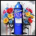 Bild 1 von Premium - Galerie Rahmen -  Spraydose - Bunte Blumen - Street Art