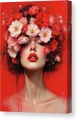 Bild 3 von Abstrakte Weibliche Portrait - Farbe Rot Flora