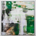 Bild 2 von Abstrakt Green Monsum - Blurred Game  - Recycelter Jeansstoff  by Felix von Altersheim