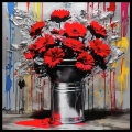 Bild 1 von Premium - Galerie Rahmen -  We need Flower - Red - Street Art