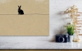 Bild 5 von Minimalismus Abstrakt einsamer winziger Hase - Edition of 50