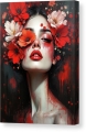 Bild 2 von Abstrakte Weibliche Portrait - Farbe Rot Flora 02