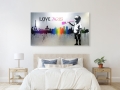 Bild 3 von Hommage Banksy - Skyline -  I Love Paris - Silber Edition